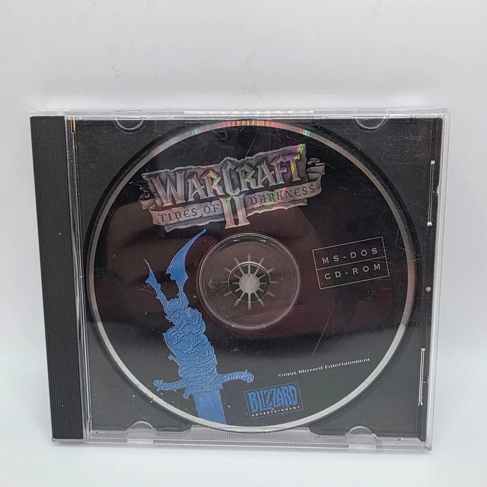 Warcraft II Tides of Darkness MS-DOS CD-ROM 1995 Blizzard Entertainment Vintage